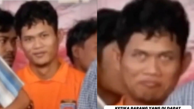 Senyum tersangka narkoba saat polisi ungkap barang bukti