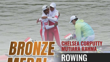 Atlet dayung Chelsea Corputty/Mutiara Rahma sabet perunggu Asian Games 2022