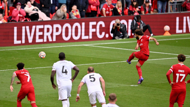 Mohamed Salah, Duel Liverpool vs West Ham United