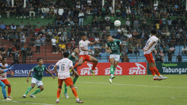 PSMS Medan kontra Persiraja Banda Aceh di Stadion Teladan, Kota Medan