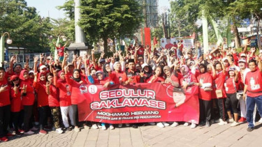 Relawan Pendukung Caleg PDIP Mochamad Herviano