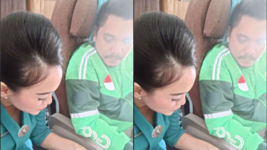 Ojol Antar Paket Makanan Pakai Pesawat