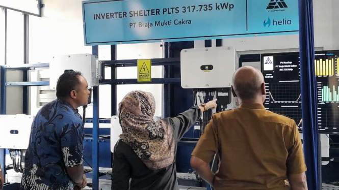 Peresmian PLTS Atap PT Braja Mukti Cakra (BMC).