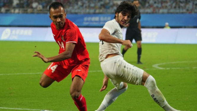 Laga Timnas Indonesia U-24 vs Uzbekistan di Asian Games 2022