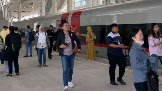 Uji coba Kereta Cepat Jakarta-Bandung (KCJB) Whoosh tahap 2