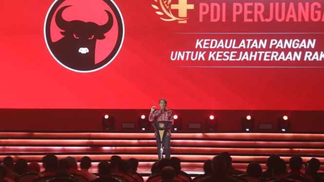 Presiden Jokowi Hadiri Rakernas PDI-P