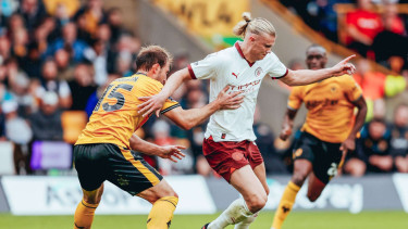 Erling Haaland, Duel Wolverhampton vs Manchester City
