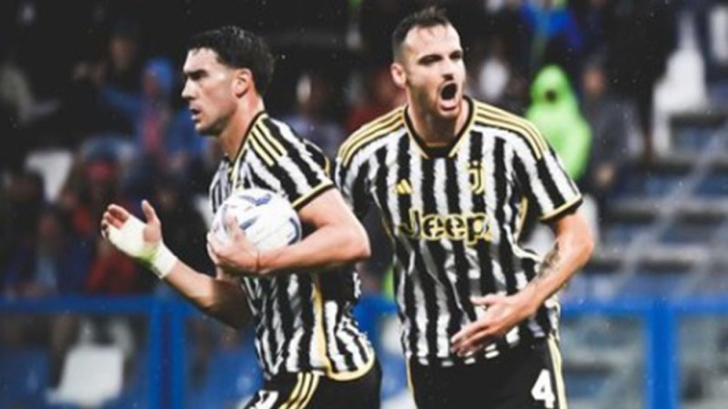 Selebrasi pemain Juventus