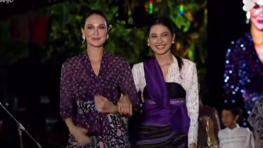 Mikha Tambayong dan Luna Maya.