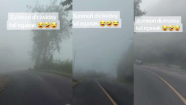 Anak Istigfar Sepanjang Jalan saat Sunmori di Ciwidey