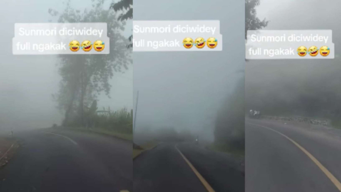 Anak Istigfar Sepanjang Jalan saat Sunmori di Ciwidey