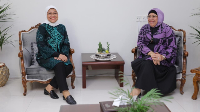 Menaker Ida Fauziyah bersama LBBP untuk Kuwait Lena Maryana