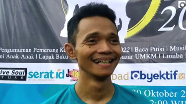 Heri Chandra Santoso, penggiat sastra dari desa Boja