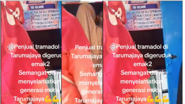 Gerombolan Emak-emak Geruduk Penjual Obat Keras di Bekasi