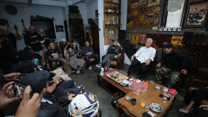 Bacapres Ganjar Pranowo bertemu budayawan, seniman dan musisi 