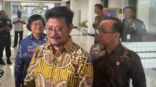Syahrul Yasin Limpo Sampaikan Surat Pengunduran Diri Sebagai Mentan ke Mensesneg