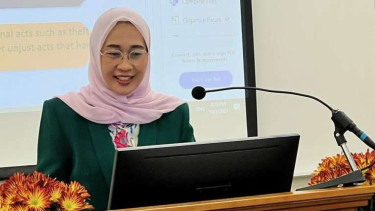 Wakil Ketua Komisi IV DPR RI Anggia Erma Rini dalam Pertemuan Simposium Agama dan Hukum Internasional Tahunan ke-30 di Utah, Amerika Serikat (AS), Rabu waktu setempat, 4 Oktober 2023.