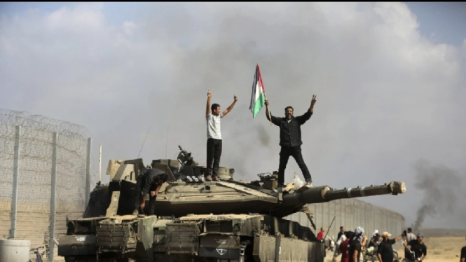 Bentrokan Antara Hamas dan Pasukan Israel
