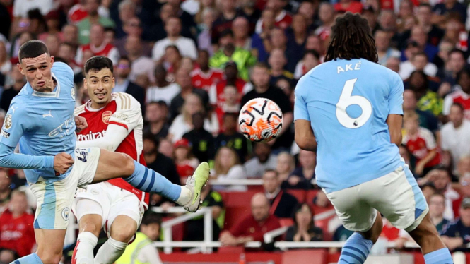 Duel Arsenal vs Manchester City