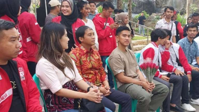 Kaesang Pangarep, Sekjen Raja Juli, Isyana dan Jajaran PSI di Tasikmalaya