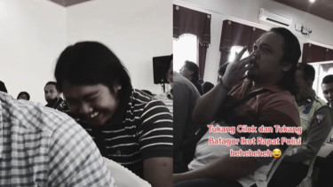 Viral 'Tukang Cilok dan Tukang Batagor' Ikut Rapat Polisi