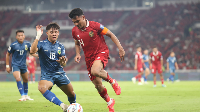 Asnawi Mangkualam di laga Timnas Indonesia Vs Brunei Darussalam