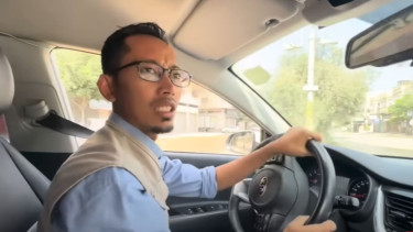 Muhammad Husein warga negara Indonesia (WNI) yang sudah 12 tahun tinggal di Gaza