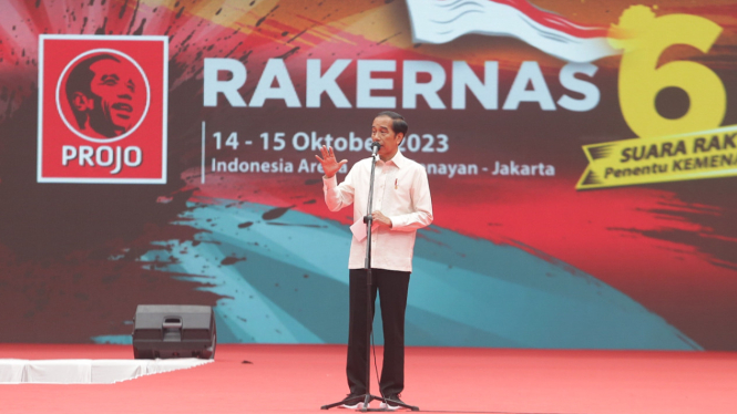 Rakernas Projo VI, Presiden Jokowi