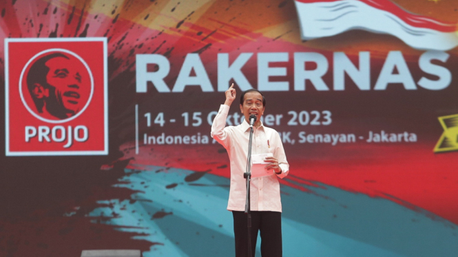 Rakernas Projo VI, Presiden Jokowi