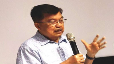 Mantan Wapres Jusuf Kalla (JK) di acara IKA Unhas 