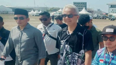 Ganjar Pranowo Nonton MotoGP Mandalika Ditemani TGB