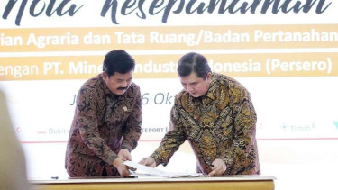 Kerja sama MIND ID dan Kementerian ATR