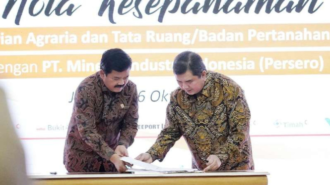 Kerja sama MIND ID dan Kementerian ATR