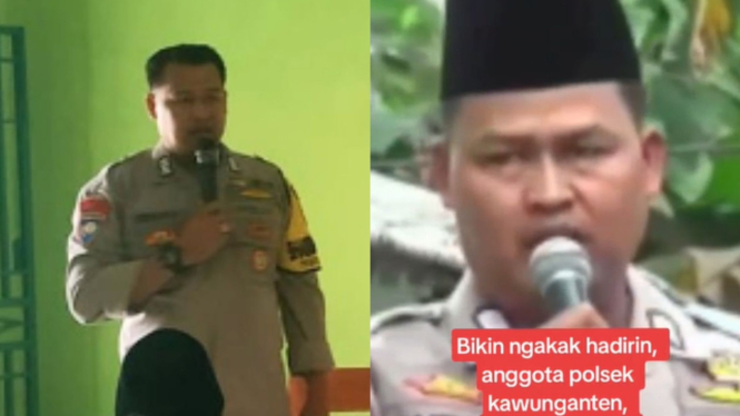 habinkamtibmas Polsek Kawunganten, Polresta Cilacap Bripka Rubangi