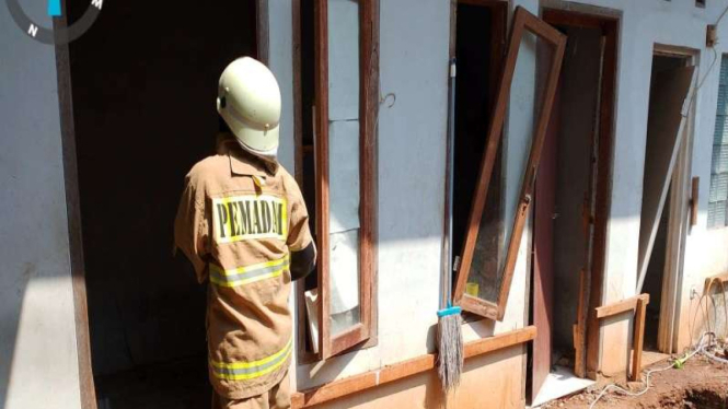 Lokasi ledakan di Setiabudi, Jakarta, Rabu, 18 Oktober 2023.
