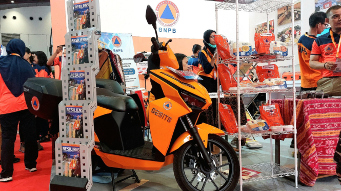 BNPB pamerkan motor listrik di Pameran EDRR 2023