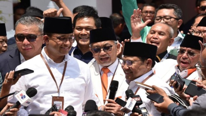 Pasangan capres Anies Baswedan dan Muhaimin Iskandar alias Cak Imin.