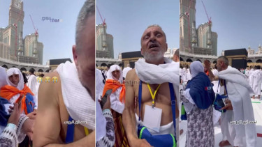 Jemaah Umroh Nangis Kejer Saat Bertemu Orang Palestina 