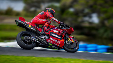 Pembalap Ducati Lenovo, Francesco Bagnaia di MotoGP Australia