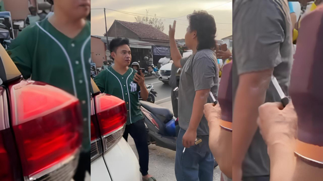Keributan antara gitaris Kangen Band, Dodhy dengan warga sekitar lokasi kejadian