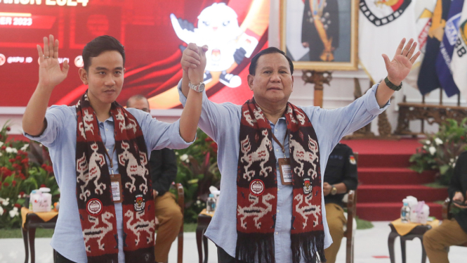 Pendaftaran Capres Prabowo Subianto dan Cawapres Gibran Rakabuming Raka
