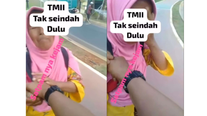 Satpam TMII Berlaku Arogan Terhadap Pedagang Liar