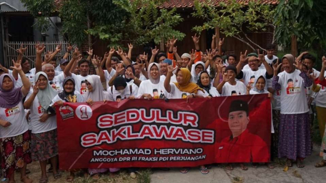 Relawan Sedulur Saklawase Pendukung Herviano
