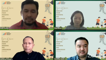 Webinar dengan tema 'Mencari Figur Pemimpin Pro Lingkungan'
