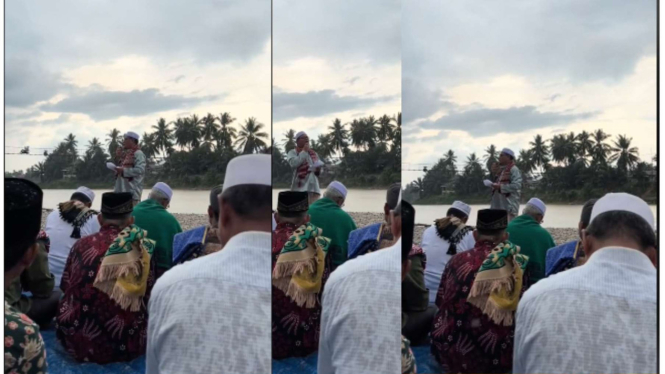 Viral Warga Lakukan Sholat stiqsa