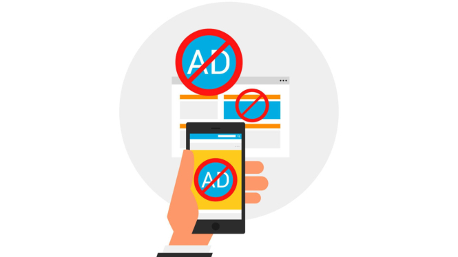 Blokir iklan di Android.