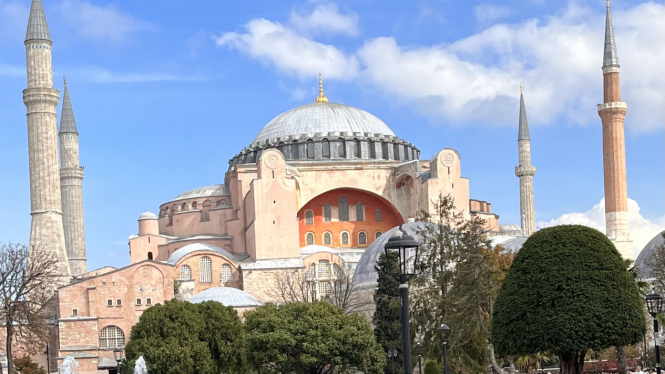 Hagia Sophia di Istanbul, Turki.