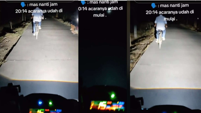 Aksi Pengendara Motor Banjir Pujian 