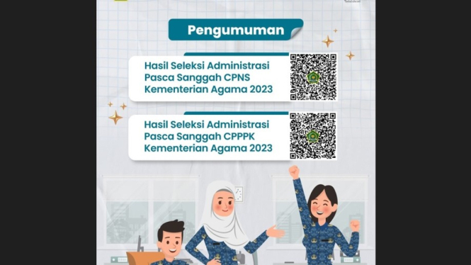 Pengumuman hasil seleksi administrasi pasca sanggah CPPPK Kemenag