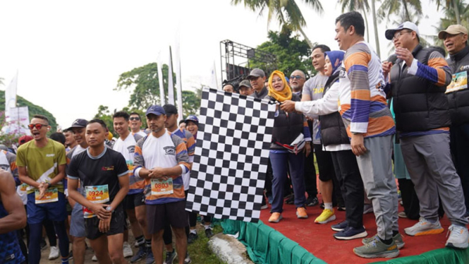 BPKH Hajj Run & Fun Walk di Taman Wisata Tanjung Mutiara Singkarak, Sumbar